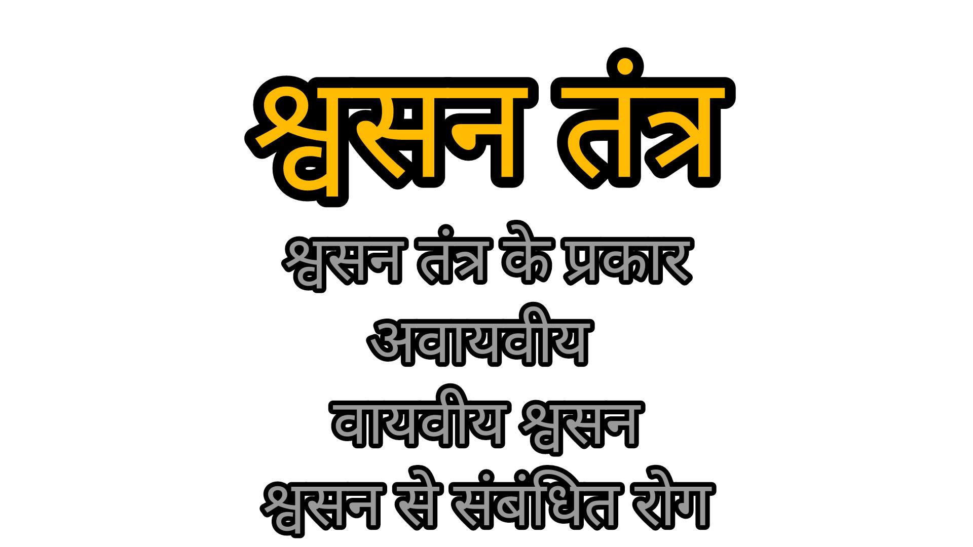 श्वसन तंत्र